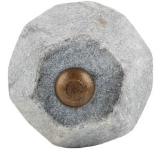 Grey Round Hexagon Stone Cabinet Knobs